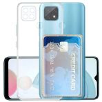 Gpack Realme C21 Kılıf 1 Adet Kartlıklı Silikon Kamera Korumalı