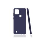 Gpack Realme C21Y Mat Renkli Korumalı Premier Silikon Lacivert Cep Telefonu Kılıfı