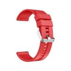 Gpack Realme Watch S Pro Silikon Çizgili Kançalı Kırmızı Kordon