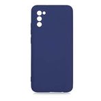 GPACK Samsung Galaxy A02S ile uyumlu Kılıf Mara Mat Soft Kamera Korumalı Lansman, Lacivert