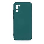 GPACK Samsung Galaxy A02S ile uyumlu Kılıf Mara Mat Soft Kamera Korumalı Lansman, Yeşil