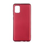 GPACK Samsung Galaxy A02S ile uyumlu Kılıf Mat Soft Premier Silikon, Mürdüm