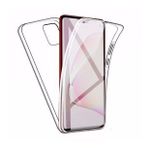 Gpack Samsung Galaxy A02S Kaff Kamera Koruma Arkası Şeffaf Silikon Yeşil Cep Telefonu Kılıfı