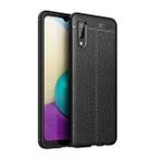 Gpack Samsung Galaxy A02S Niss Silikon Deri Görünümlü Kırmızı Kılıf