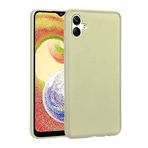 GPACK Samsung Galaxy A04 ile uyumlu Kılıf Premier Mat Silikon Renkli Lüx Korumalı, Gold