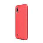 Gpack Samsung Galaxy A10 Niss Silikon Deri Görünümlü Kırmızı Kılıf