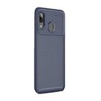 GPACK Samsung Galaxy A10s ile uyumlu Kılıf Negro Karbon Dizayn Silikon, Lacivert