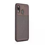 Gpack Samsung Galaxy A10s Kilif Negro Karbon Dizayn Silikonnano Glass