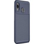 Gpack Samsung Galaxy A10s Negro Karbon Dizayn Lacivert Silikon Kılıf