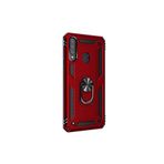 GPACK Samsung Galaxy A20s ile uyumlu Kılıf Vega Standlı Yüzüklü Mıknatıslı, Kırmızı