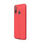 Gpack Samsung Galaxy A20s Niss Deri Görünümlü Kırmızı Silikon Kılıf