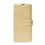 GPACK Samsung Galaxy A25 ile uyumlu Kılıf Delüx Cüzdan Kartvizitli Standlı Kopçalı, Gold