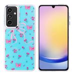 GPACK Samsung Galaxy A25 ile uyumlu Kılıf Köşeler Airbagli Figürlü Hadra Kapak Pembe