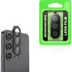 Gpack Samsung Galaxy A26 Uyumlu Kamera Lens Koruyucu Metal Tekli CL07 Siyah