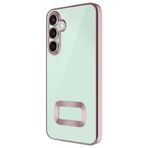 GPACK Samsung Galaxy A35 ile uyumlu Kılıf Logo Gösteren Kamera Korumalı Silikon, Bronz