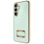 GPACK Samsung Galaxy A35 ile uyumlu Kılıf Logo Gösteren Kamera Korumalı Silikon, Gold