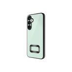 GPACK Samsung Galaxy A35 ile uyumlu Kılıf Logo Gösteren Kamera Korumalı Silikon, Siyah