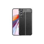 GPACK Samsung Galaxy A35 ile uyumlu Kılıf Niss Silikon Kamera Korumalı Deri Görünümlü, Siyah