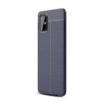 GPACK Samsung Galaxy A71 ile uyumlu Kılıf Niss Silikon Deri Görünümlü, Lacivert