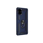 GPACK Samsung Galaxy A71 ile uyumlu Kılıf Vega Standlı Yüzüklü Mıknatıslı Silikon, Lacivert