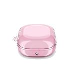 GPACK Samsung Galaxy Buds Live uyumlu Kulaklık Kılıfı Transparan Kancalı Silikon SF14 Pembe