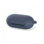 GPACK Samsung Galaxy Buds uyumlu Kulaklık Kılıfı Kancalı Mat Silikon SF8 Lacivert