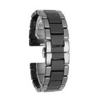 Gpack Samsung Galaxy Gear S3 20 mm Kordon Mat Seramik Kaplama Metal Siyah Kordon