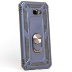 GPACK Samsung Galaxy J4 Plus ile uyumlu Kılıf Vega Standlı Yüzüklü Mıknatıslı, Lacivert