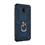 Gpack Samsung Galaxy J6 Plus Vega Yüzüklü Mıknatıslı Nano Glass Lacivert Kılıf