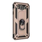 Gpack Samsung Galaxy J7 Core Tank Vega Standlı Yüzüklü Mıknatıslı Nano Glass Gold Kılıf