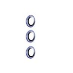 Gpack Samsung Galaxy S23 FE ile Uyumlu Kamera Koruyucu Cam, Metal, A Kalite, İnce Slim, Mavi