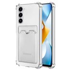 GPACK Samsung Galaxy S23 Plus ile uyumlu Kılıf 1 Adet Kartlıklı Silikon Kamera Korumalı, Şeffaf
