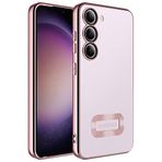 GPACK Samsung Galaxy S23 Plus ile uyumlu Kılıf Logo Gösteren Kamera Korumalı Silikon Renkli, Bronz