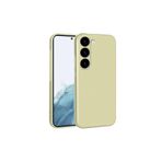 Gpack Samsung Galaxy S23 Plus ile Uyumlu Kılıf, Premier Kamera Korumalı, Mat Silikon, Gold