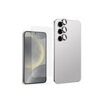 Gpack Samsung Galaxy S24 Plus ile Uyumlu Ekran Koruyucu + Kamera Lens Koruyucu, Gümüş