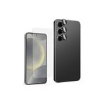 Gpack Samsung Galaxy S24 Plus ile Uyumlu Ekran Koruyucu + Kamera Lens Koruyucu, Siyah