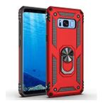 Gpack Samsung Galaxy S8 Plus Çift Katmanlı Tank Yüzüklü Mıknatıslı Vega Kapak Kırmızı Cep Telefonu Kılıf