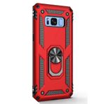 Gpack Samsung Galaxy S8 Vega Standlı Yüzüklü Mıknatıslı Kırmızı Kılıf