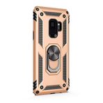 GPACK Samsung Galaxy S9 ile uyumlu Kılıf Vega Standlı Yüzüklü Mıknatıslı, Gold