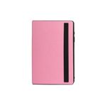 Gpack Samsung Galaxy Tab A9+ Plus SM-X210 ile Uyumlu Kapaklı Standlı 360 Dönebilen Tablet Kılıfı, Pembe