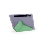 Gpack Samsung Galaxy Tab S7 T870 ile Uyumlu Standlı Katlanabilir PU Silikon Kılıf, Mor