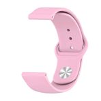 GPACK Samsung Galaxy Watch 6 44mm ile uyumlu Kordon Kayış Mat Silikon 20/krd11E, Pembe