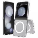 Gpack Samsung Galaxy Z Flip 4 Uyumlu Kılıf M-Safe Şarj Özellikli Sert Pc Embos Kapak