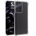 Gpack Şeffaf Samsung Galaxy S21 Ultra 5G Antishock Koruma Sert Silikon Full Nano Ekran Cep Telefon Kılıfı