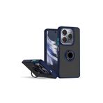 GPACK Tecno Spark 20 Pro ile uyumlu Kılıf Montreal Yüzüklü Mıknatıslı Silikon, Lacivert