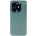 GPACK Tecno Spark 20 Pro ile uyumlu Kılıf Niss Silikon Kamera Korumalı Deri Görünümlü, Yeşil