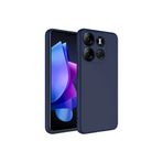 Gpack Tecno Spark Go 2023 Mara Lansman Silikon Mat Soft İçi Süet Lacivert Kılıf
