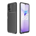 Gpack Vivo Y21S Kılıf Negro Karbon Kamera Korumalı SilikonNano Glass