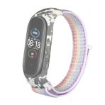 Gpack Xiaomi Mi Band 3 4 Kumaş Cırtcırt Kamuflaj Desenli Bronz Kordon