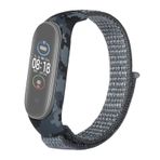 Gpack Xiaomi Mi Band 3 4 Kumaş Cırtcırt Kamuflaj Desenli Siyah Kordon